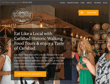 Tablet Screenshot of carlsbadfoodtours.com